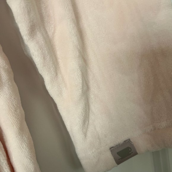 COFFEE SHOPPE Women's Spa-Day Short Hooded Wrap Robe NWT Size S/M - Picture 6 of 10